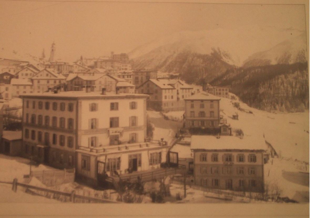 Villa Beaulieu overlooking Lake St. Moritz and the surrounding Alpine peaks